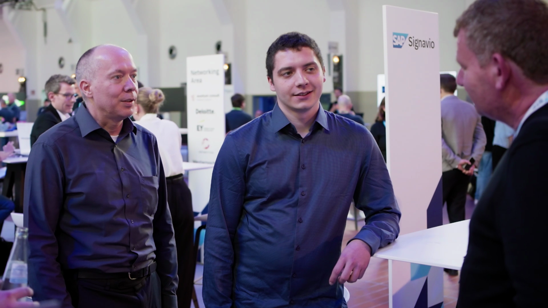 Guido Lang (Globus) and Sandro Montemezzani (buco) in conversation at SAP BTP Innovation Day