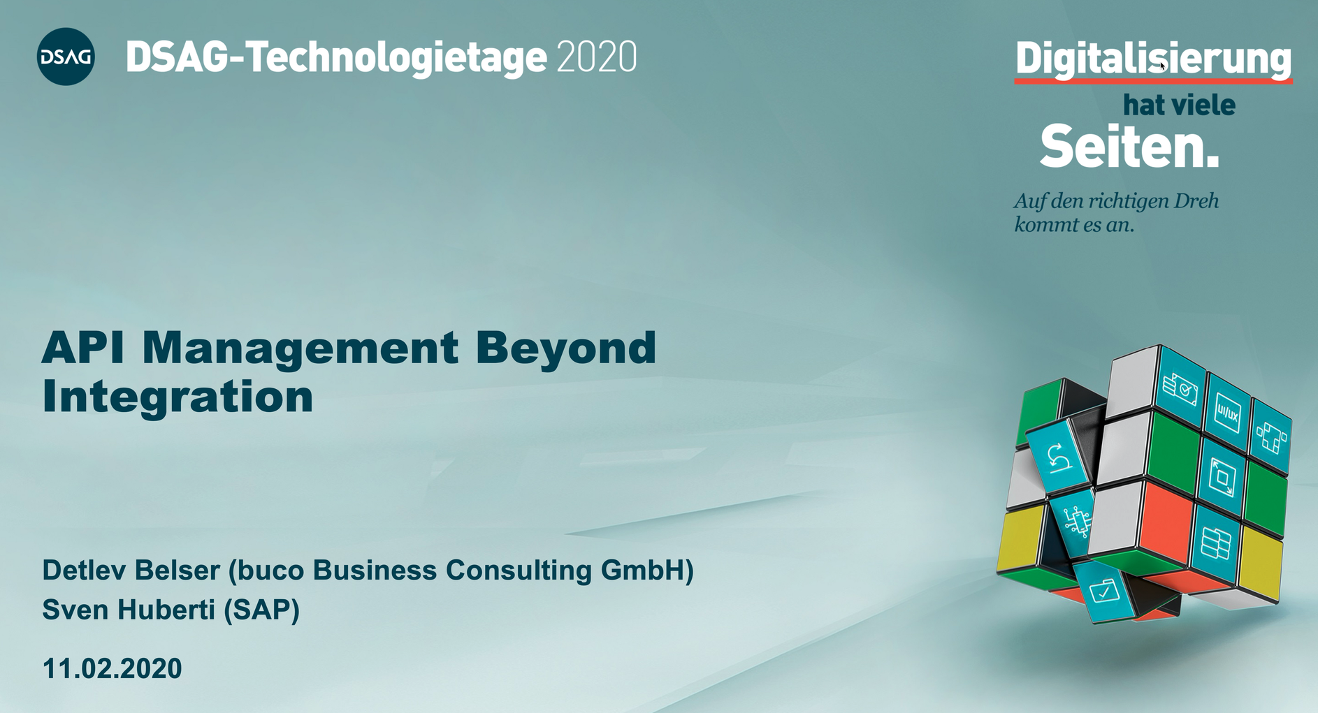 API Management Beyond Integration, the presentation