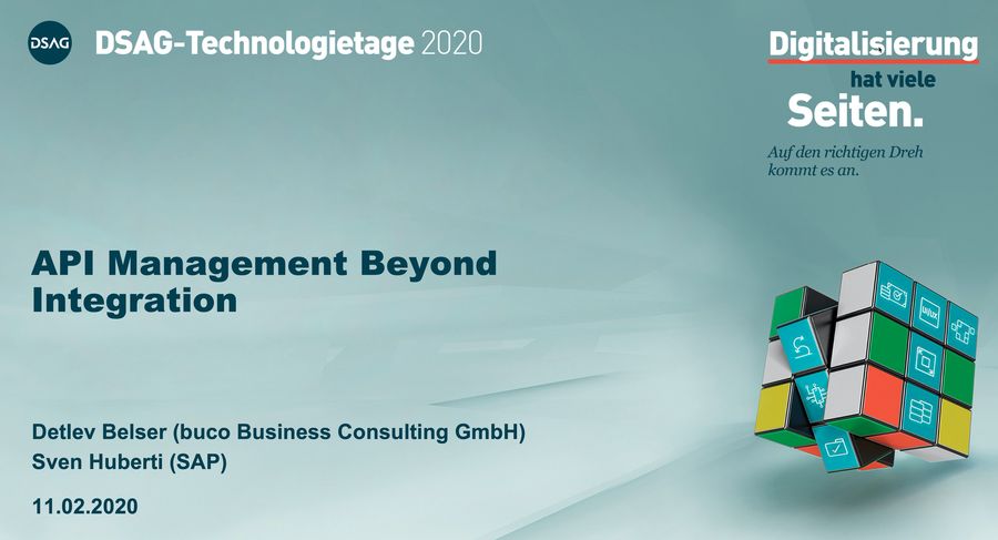 API Management Beyond Integration, the presentation